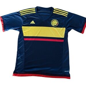 COLOMBIA NATIONAL TEAM 2015/2016 AWAY FOOTBALL SHIRT JERSEY ADIDAS SIZE M (READ)